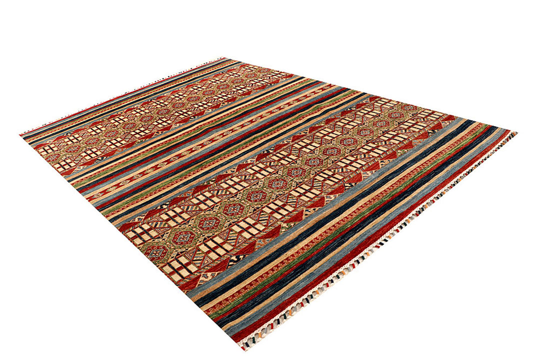 Multi Colored Kazak 6'  9" x 9'  5" - No. QA98809