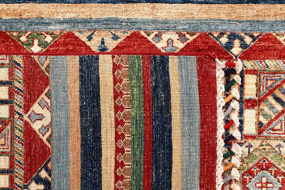 Multi Colored Kazak 6' 9 x 9' 5 - No. 67323 - ALRUG Rug Store