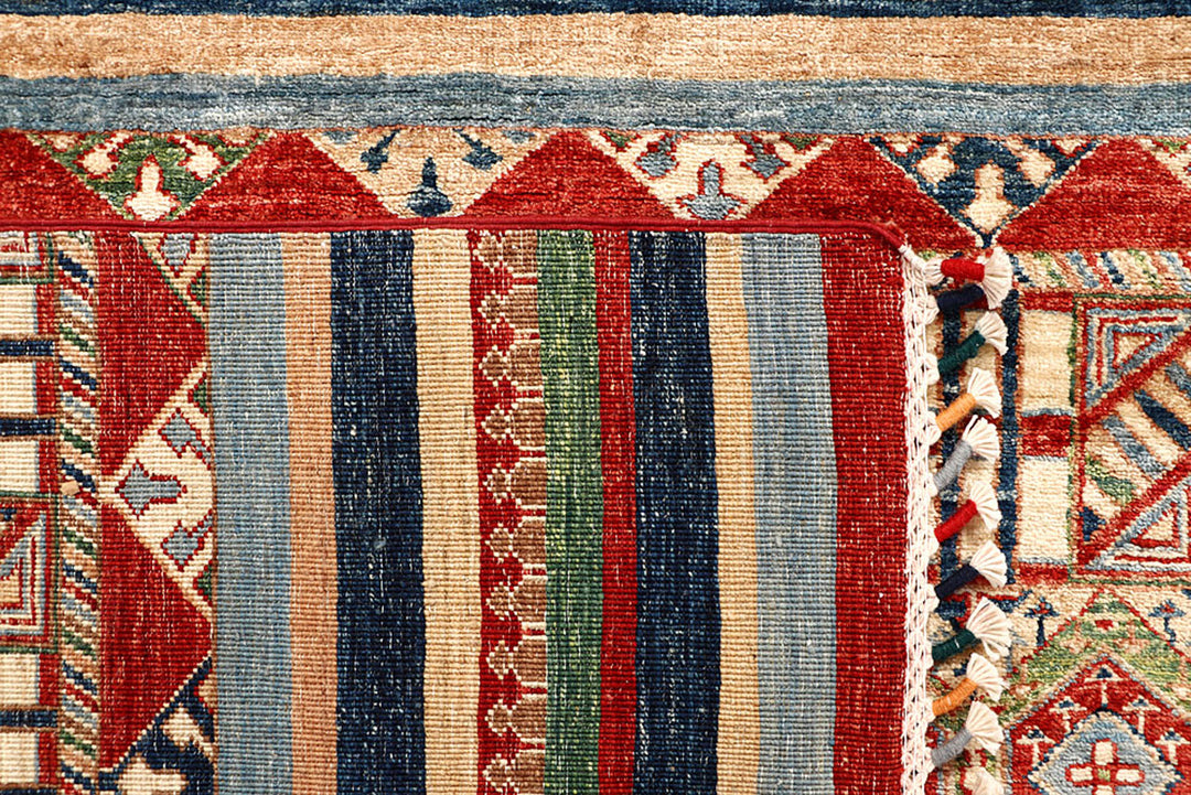 Multi Colored Kazak 6'  9" x 9'  5" - No. QA98809