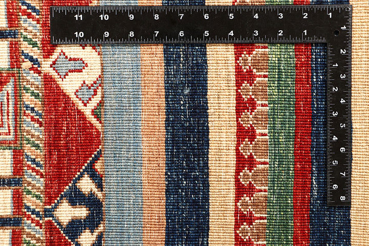 Multi Colored Kazak 6' 9 x 9' 5 - No. 67323 - ALRUG Rug Store