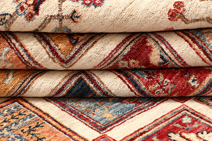 Multi Colored Kazak 5' 8 x 8' 6 - No. 67324 - ALRUG Rug Store