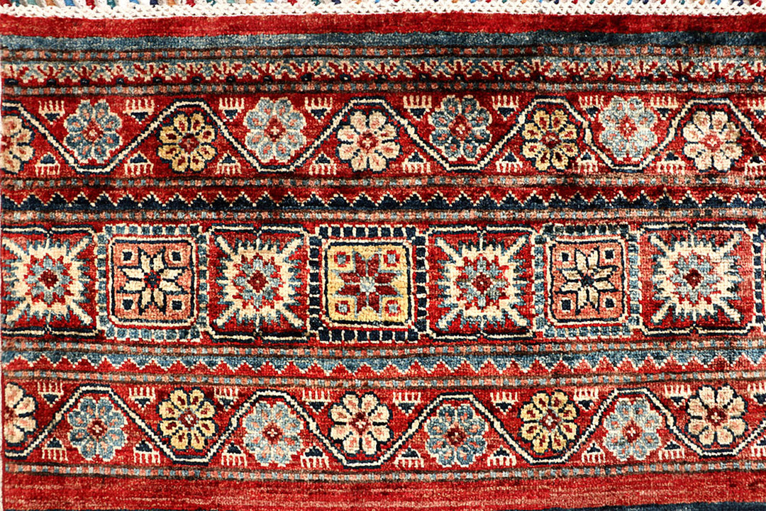 Multi Colored Kazak 5'  4" x 7'  8" - No. QA71480