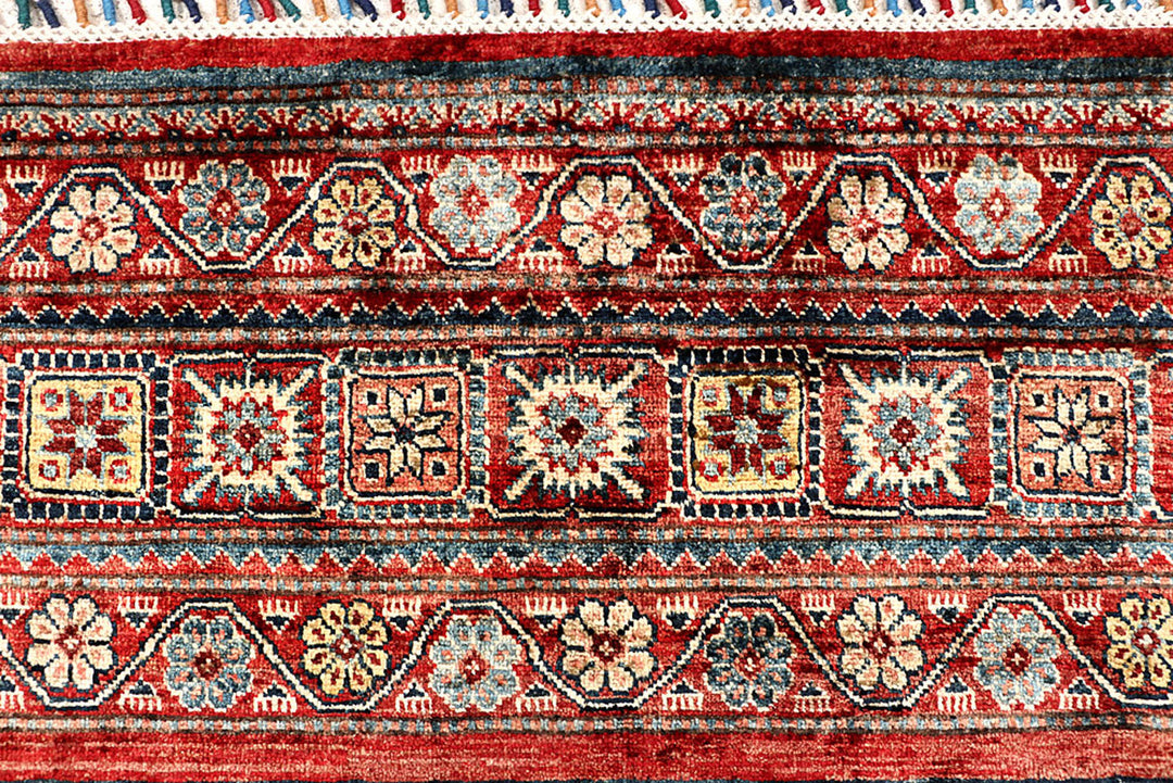 Multi Colored Kazak 5'  4" x 7'  8" - No. QA71480