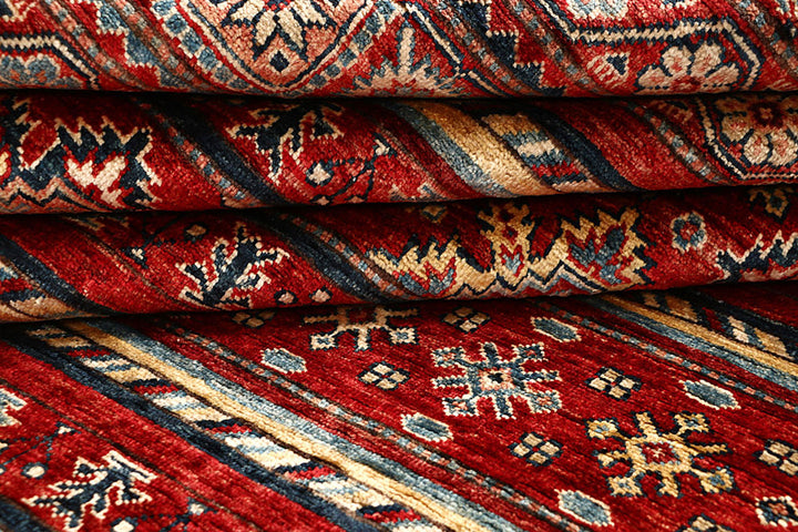 Multi Colored Kazak 5'  4" x 7'  8" - No. QA71480