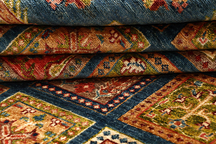 Multi Colored Kazak 5' 7 x 7' 7 - No. 67329 - ALRUG Rug Store