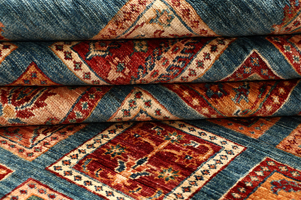 Multi Colored Kazak 5' 9 x 8' 1 - No. 67331 - ALRUG Rug Store