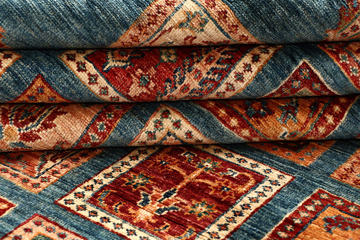 Multi Colored Kazak 5' 9 x 8' 1 - No. 67331 - ALRUG Rug Store