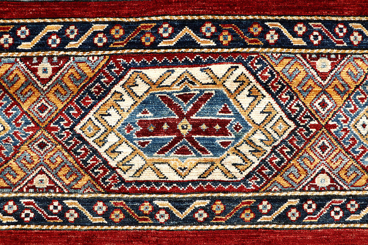 Multi Colored Kazak 5' 7 x 7' 9 - No. 67332 - ALRUG Rug Store
