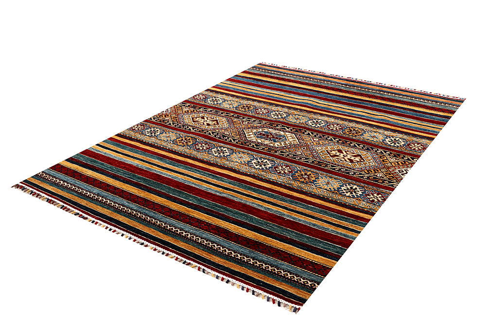 Multi Colored Kazak 5' 7 x 7' 9 - No. 67332 - ALRUG Rug Store