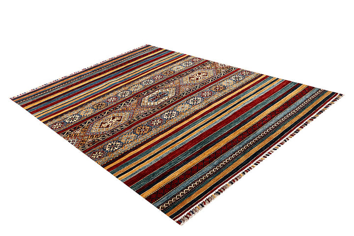 Multi Colored Kazak 5' 7 x 7' 9 - No. 67332 - ALRUG Rug Store