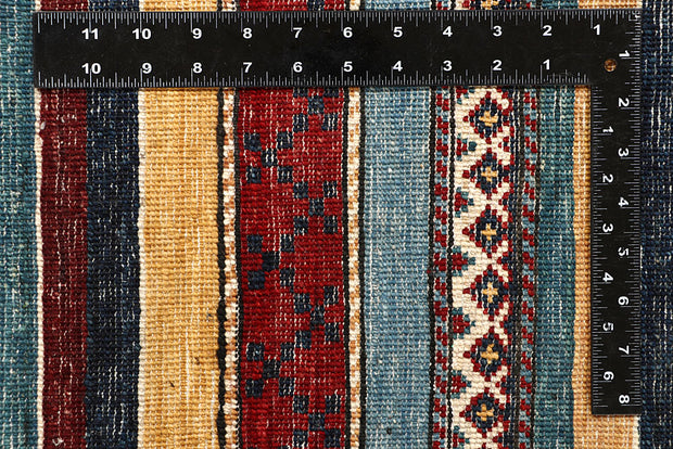 Multi Colored Kazak 5' 7 x 7' 9 - No. 67332 - ALRUG Rug Store