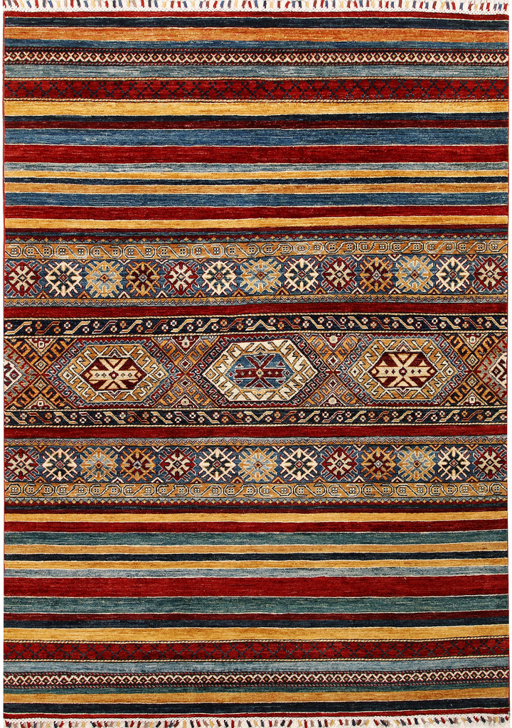 Multi Colored Kazak 5' 7 x 7' 9 - No. 67332 - ALRUG Rug Store