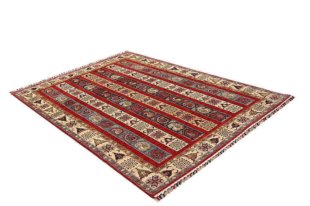 Multi Colored Kazak 5' 5 x 7' 9 - No. 67333 - ALRUG Rug Store