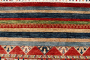 Multi Colored Kazak 6' 8 x 10' 1 - No. 67334 - ALRUG Rug Store