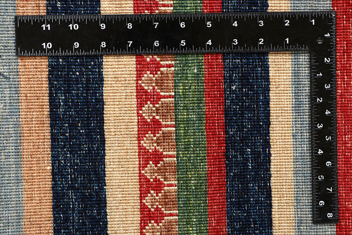 Multi Colored Kazak 6' 8 x 10' 1 - No. 67334 - ALRUG Rug Store