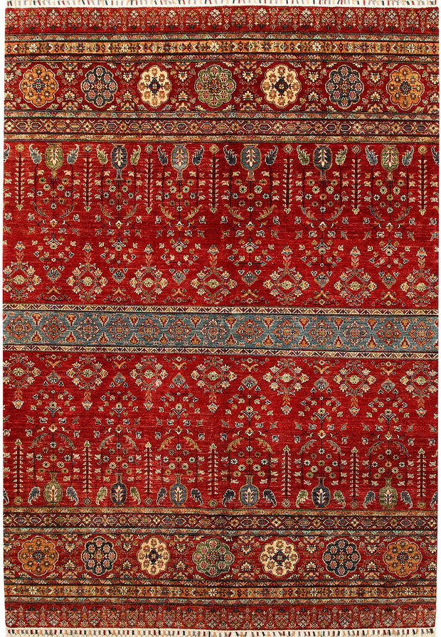 Multi Colored Kazak 6' 9 x 10' - No. 67335 - ALRUG Rug Store