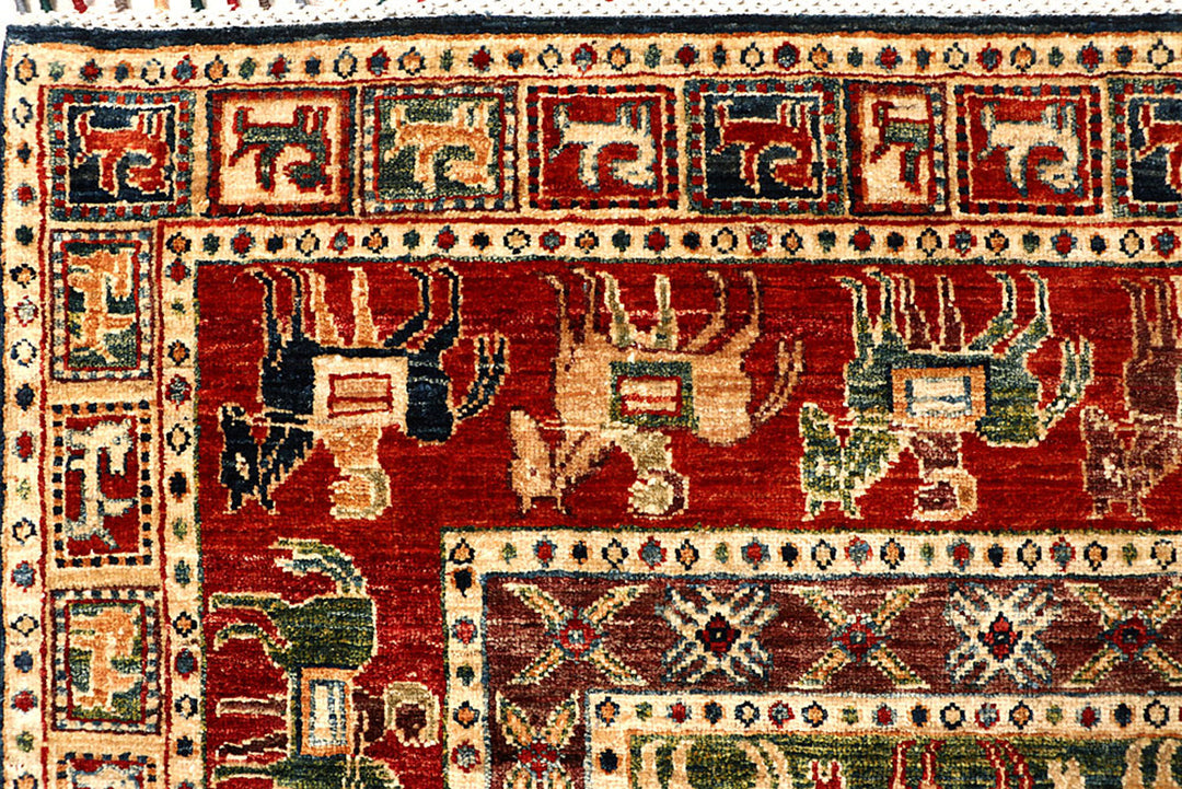 Multi Colored Kazak 6'  8" x 9'  7" - No. QA81611