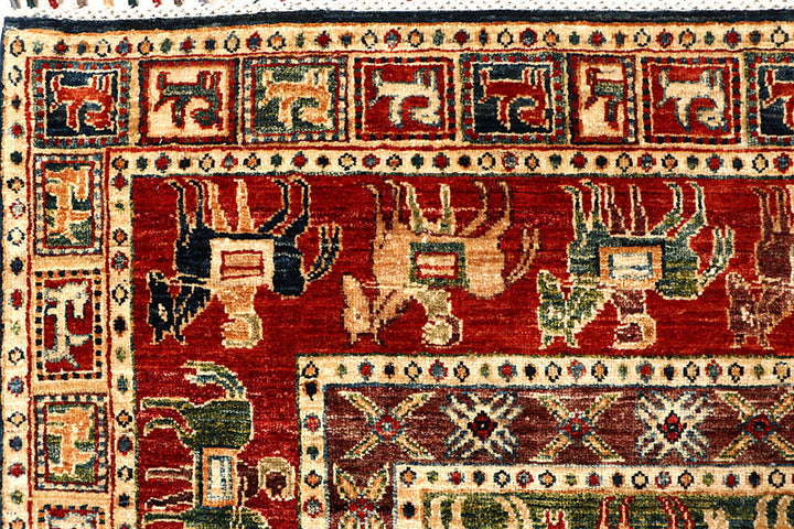 Multi Colored Kazak 6'  8" x 9'  7" - No. QA81611