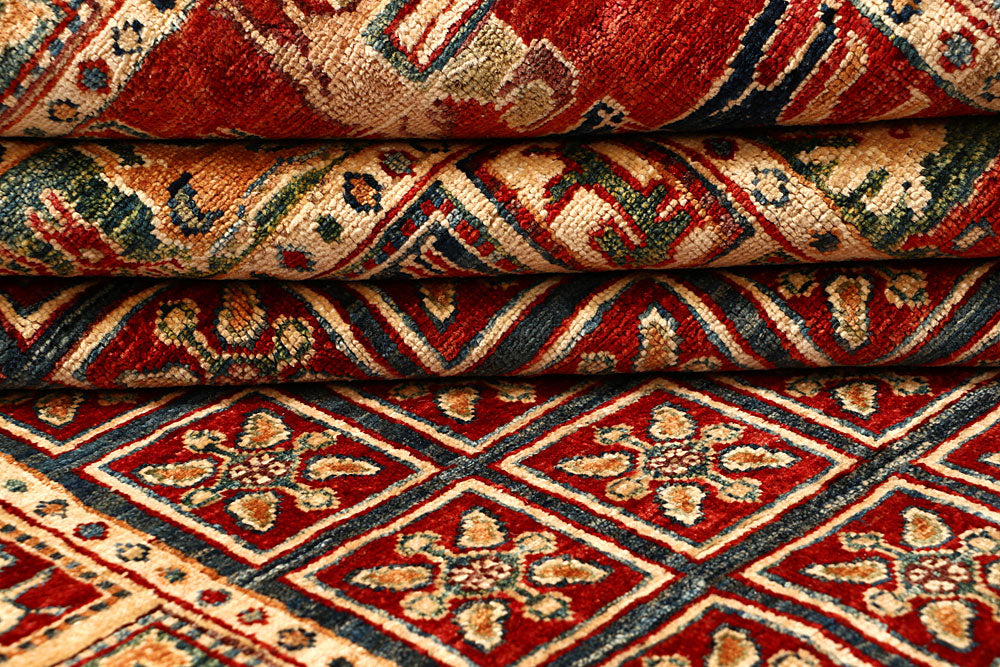 Multi Colored Kazak 6' 8 x 9' 7 - No. 67336 - ALRUG Rug Store