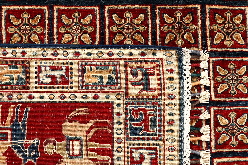 Multi Colored Kazak 6' 8 x 9' 7 - No. 67336 - ALRUG Rug Store