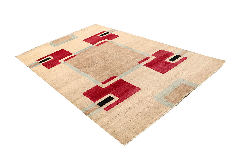 Multi Colored Gabbeh 5' 5 x 8' 4 - No. 67342 - ALRUG Rug Store