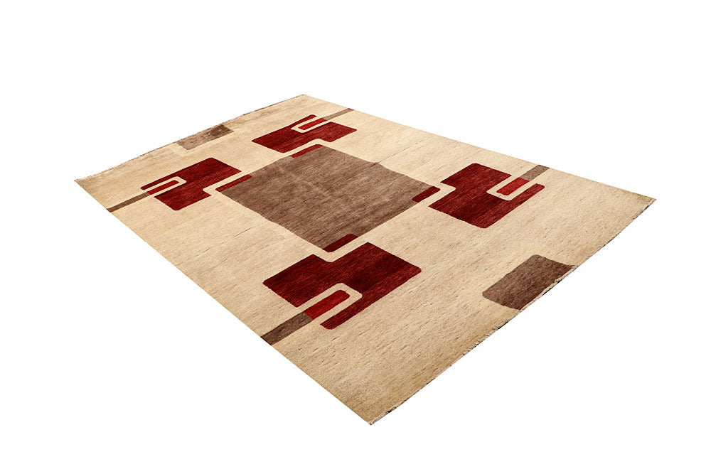 Multi Colored Gabbeh 5' 6 x 8' 4 - No. 67348 - ALRUG Rug Store