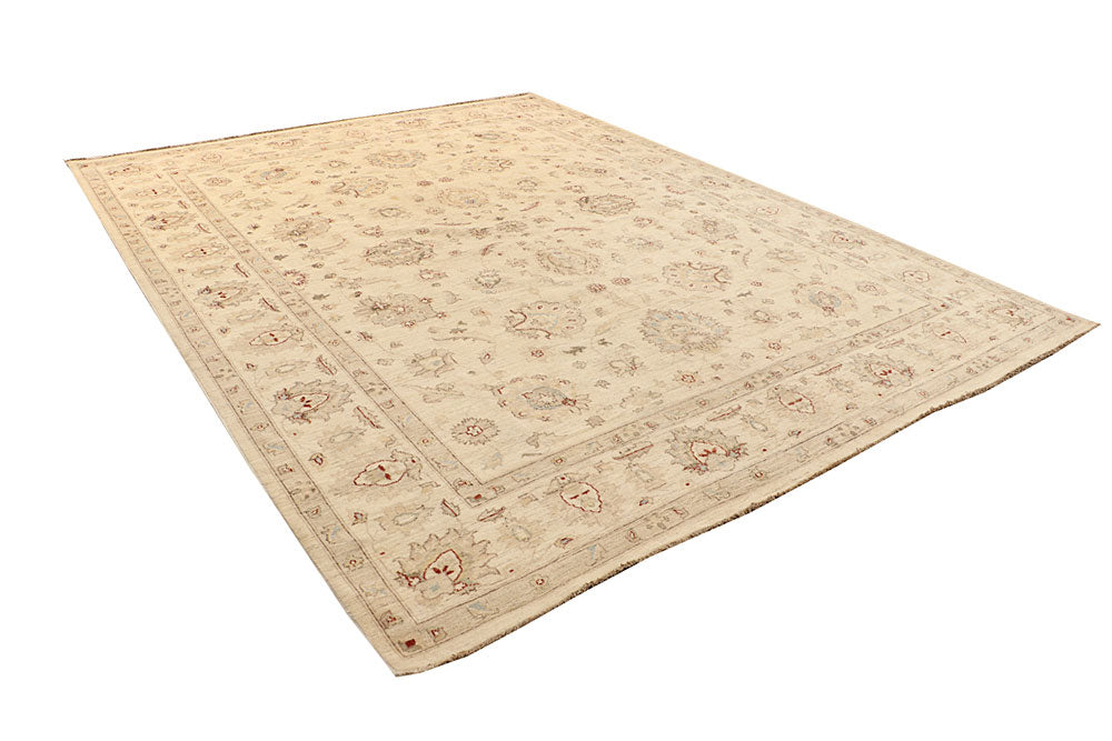 Antique White Oushak 9' x 11' 8 - No. 67350 - ALRUG Rug Store