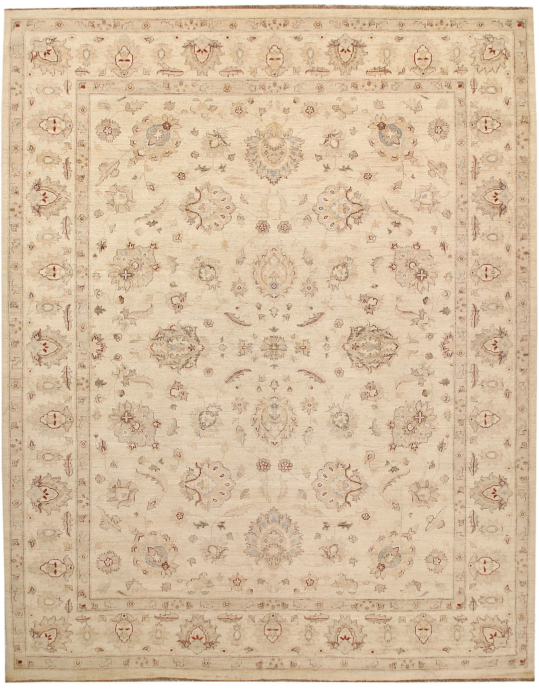 Antique White Oushak 9' x 11' 8 - No. 67350 - ALRUG Rug Store