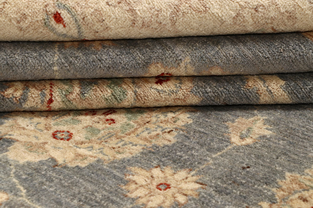 Dark Grey Oushak 9' 1 x 11' 7 - No. 67353 - ALRUG Rug Store