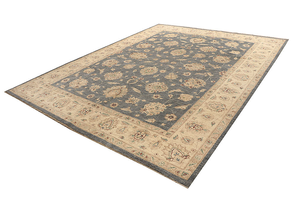 Dark Grey Oushak 9' 1 x 11' 7 - No. 67353 - ALRUG Rug Store