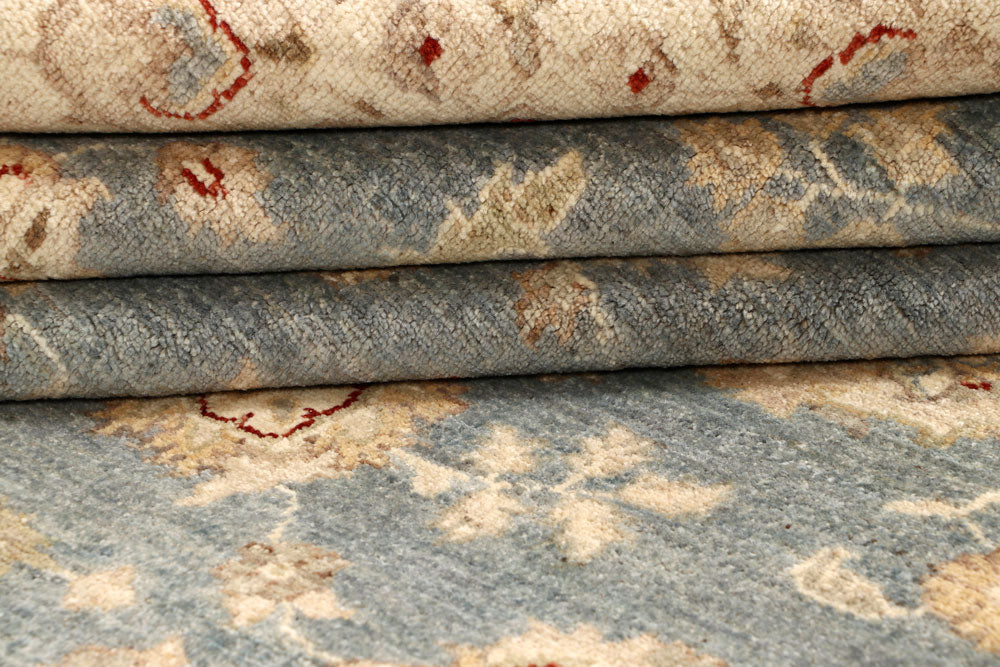 Light Slate Grey Oushak 6' 8 x 9' 7 - No. 67355 - ALRUG Rug Store