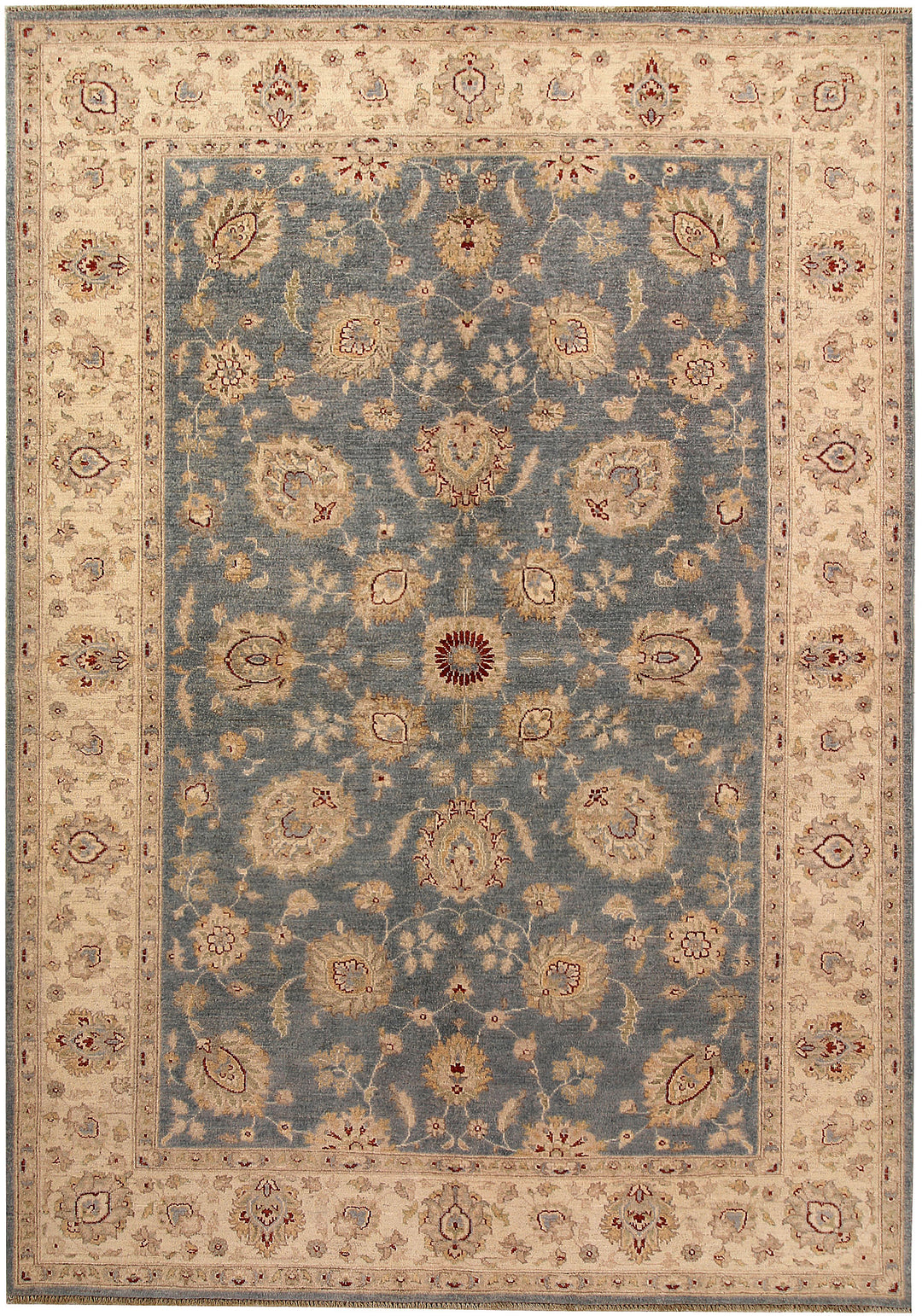 Light Slate Grey Oushak 6' 8 x 9' 7 - No. 67355 - ALRUG Rug Store
