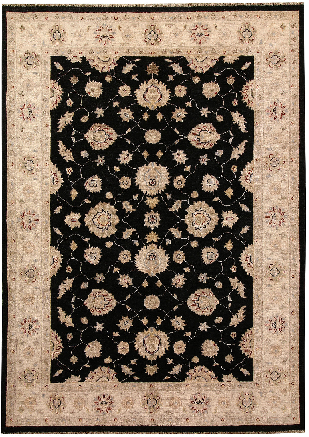 Black Oushak 5' 9 x 7' 10 - No. 67356 - ALRUG Rug Store