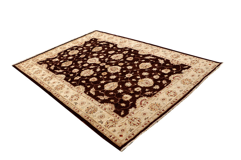 Saddle Brown Oushak 5' 7 x 8' - No. 67357 - ALRUG Rug Store