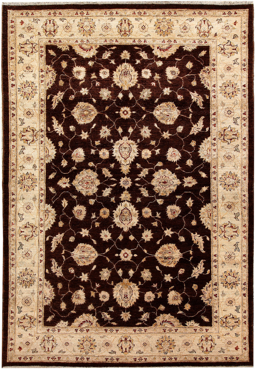 Saddle Brown Oushak 5' 7 x 8' - No. 67357 - ALRUG Rug Store