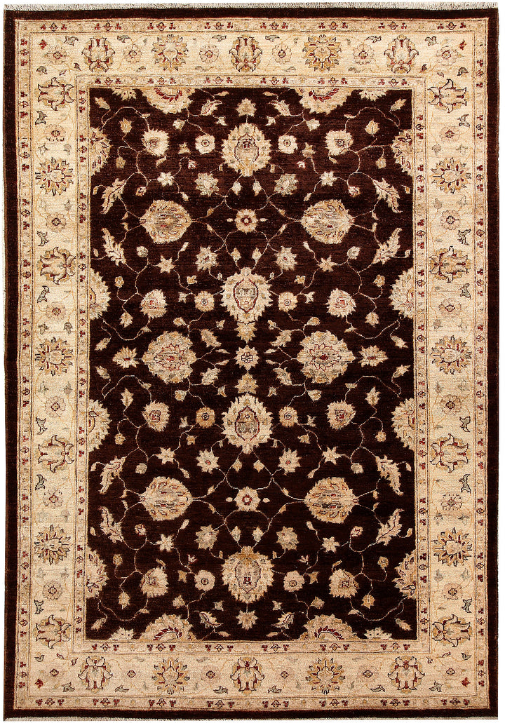 Saddle Brown Oushak 5' 7 x 8' - No. 67357 - ALRUG Rug Store