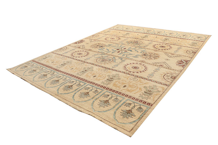 Bisque Oushak 9' x 11' 9 - No. 67359 - ALRUG Rug Store