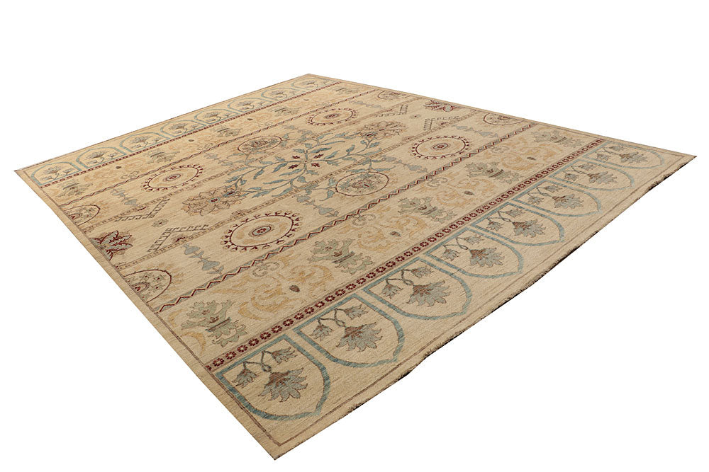 Bisque Oushak 9' x 11' 9 - No. 67359 - ALRUG Rug Store