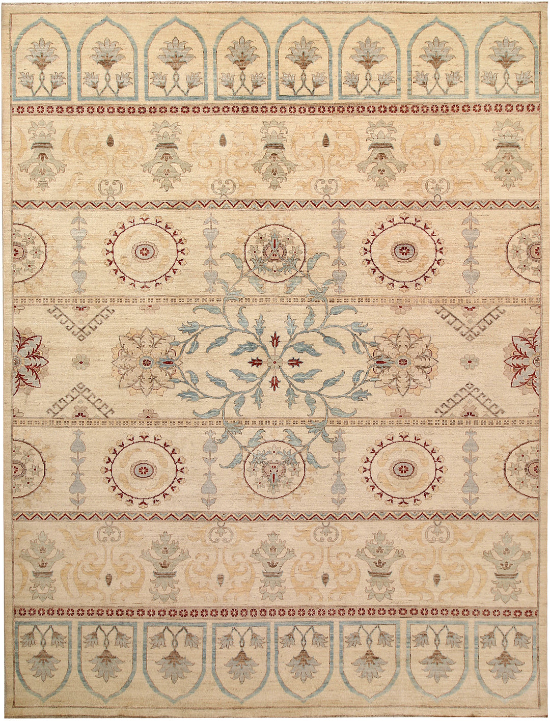 Bisque Oushak 9' x 11' 9 - No. 67359 - ALRUG Rug Store