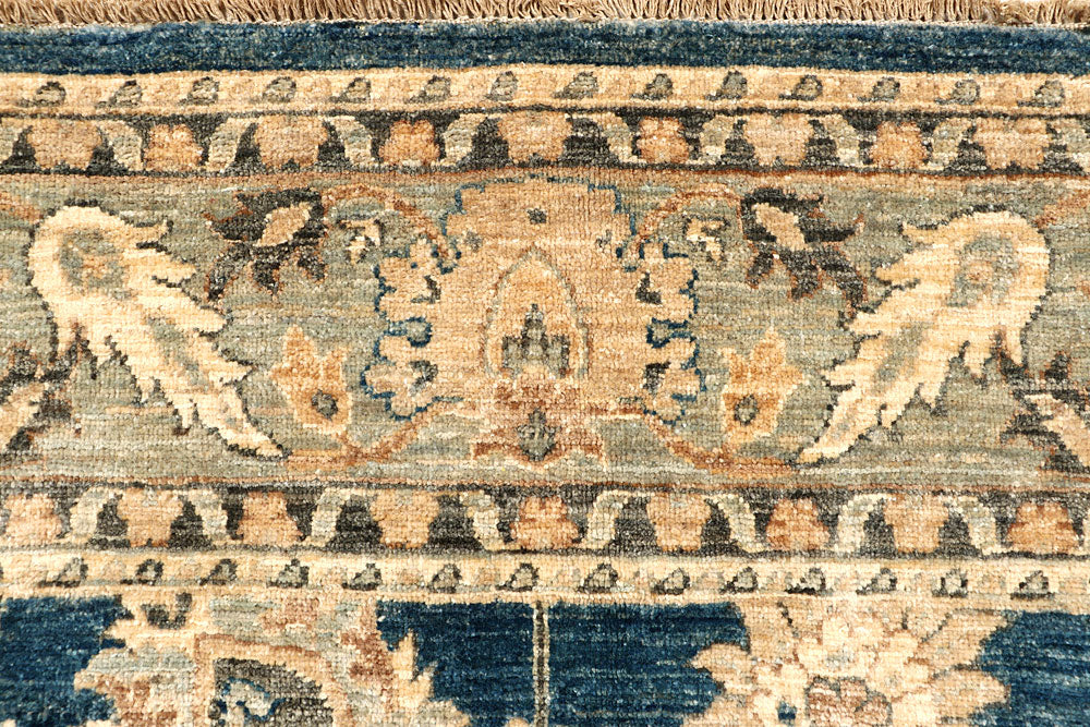 Steel Blue Oushak 4' x 16' 5 - No. 67364 - ALRUG Rug Store