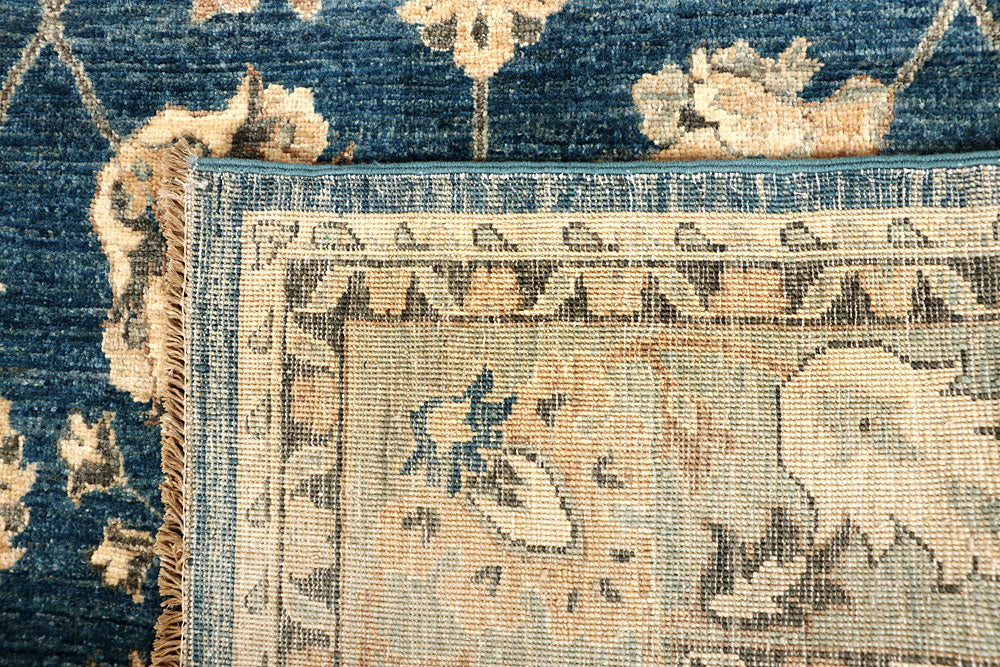 Steel Blue Oushak 4' x 16' 5 - No. 67364 - ALRUG Rug Store
