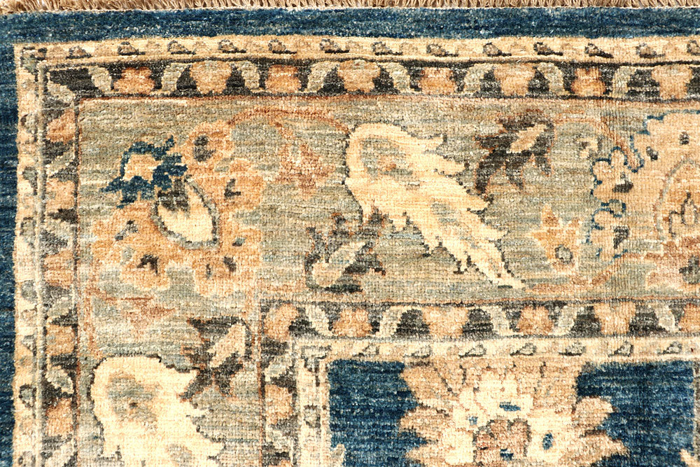 Steel Blue Oushak 4' 3 x 16' 6 - No. 67365 - ALRUG Rug Store