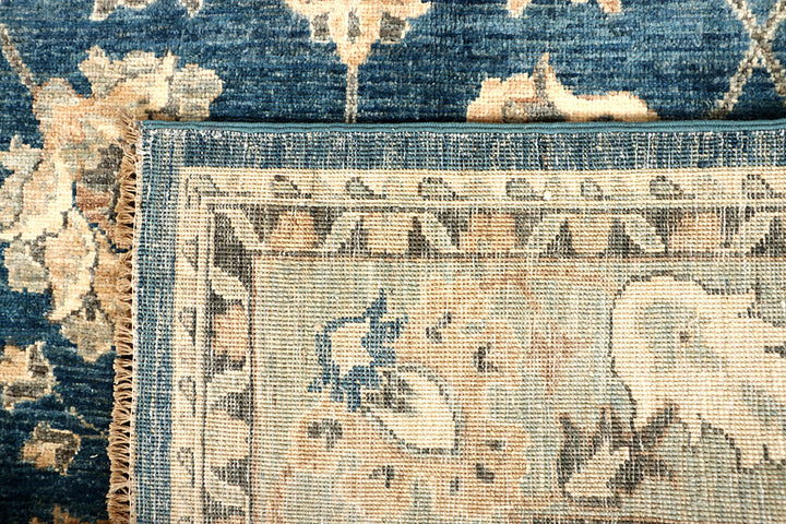 Steel Blue Oushak 4' 3 x 16' 6 - No. 67365 - ALRUG Rug Store