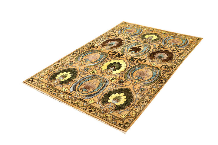 Multi Colored Ikat 4'  1" x 6'  4" - No. QA56508