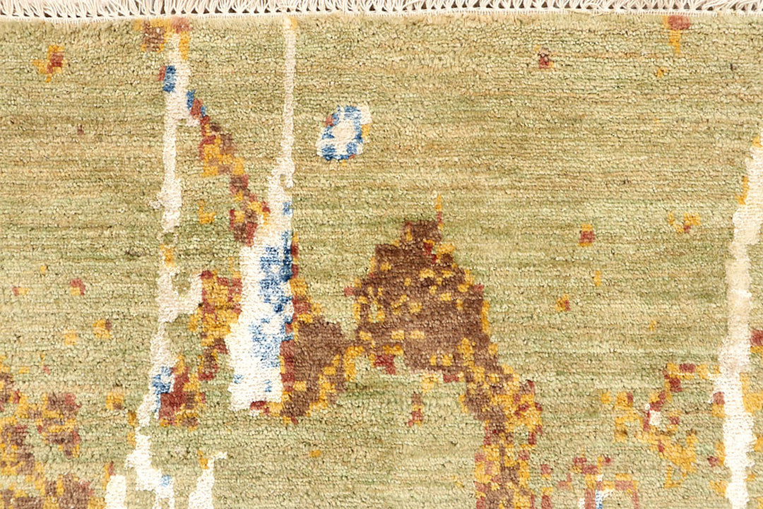 Multi Colored Abstract 3'  11" x 6'  5" - No. QA86204