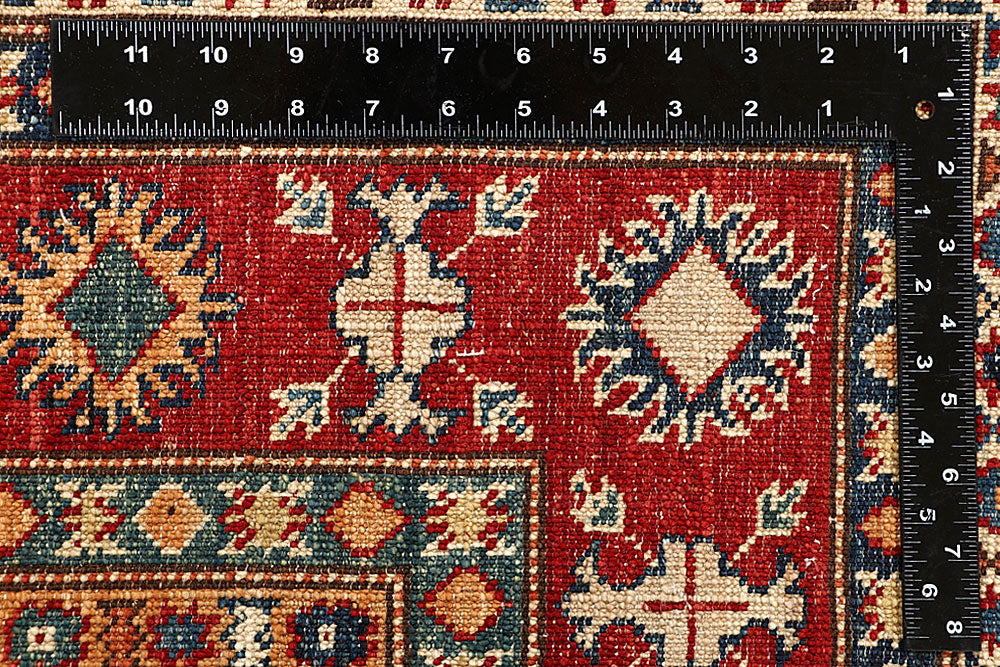 Cadet Blue Kazak 4' 8 x 7' 2 - No. 67368 - ALRUG Rug Store