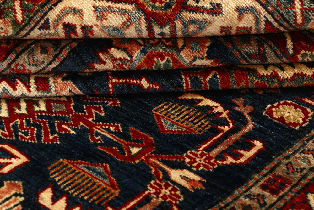 Dark Blue Kazak 4' 11 x 6' 8 - No. 67369 - ALRUG Rug Store