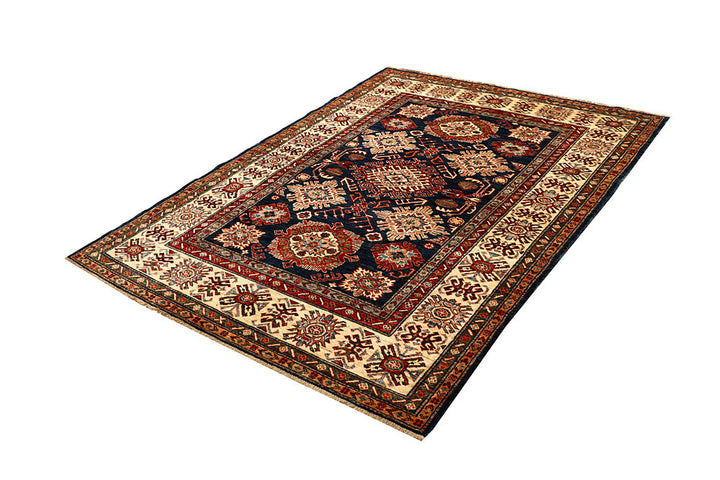 Dark Blue Kazak 4' 11 x 6' 8 - No. 67369 - ALRUG Rug Store