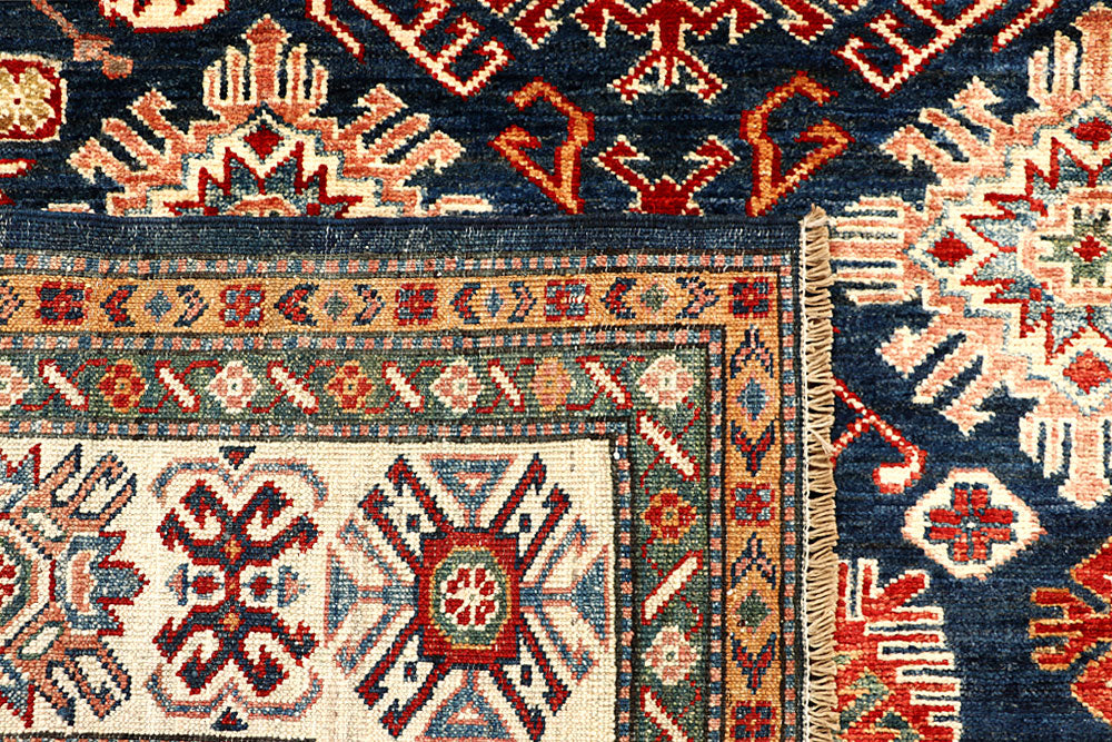 Dark Blue Kazak 4' 11 x 6' 8 - No. 67369 - ALRUG Rug Store