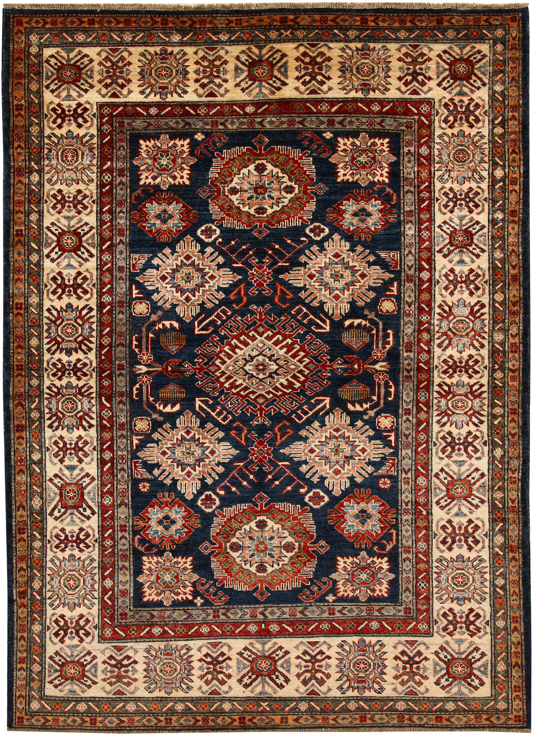 Dark Blue Kazak 4' 11 x 6' 8 - No. 67369 - ALRUG Rug Store